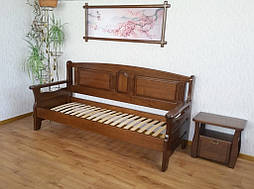 Наш лидер продаж!!! Деревянный кухонный диван "Орфей" (1900*700), массив дерева - ольха, покрытие № 11. 2