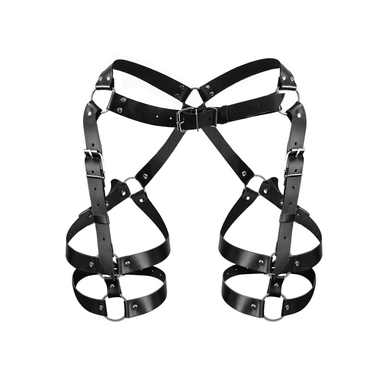 Купить Гартеры Art of Sex - Claire, натуральная кожа, размер L-2XL ...