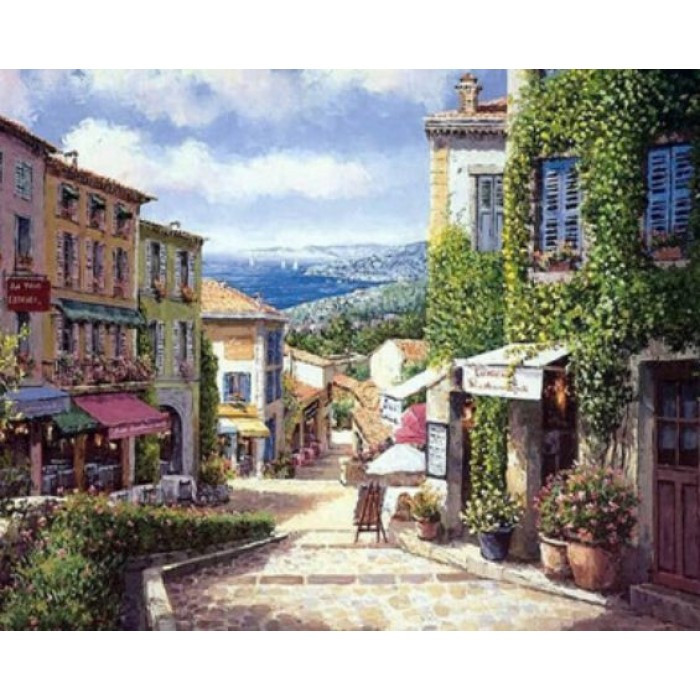 Картина за номерами 40х50 см DIY (без коробки) Спуск до моря (EPH9537_O), фото 1