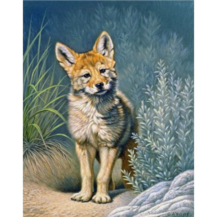 Картина за номерами 40х50 см DIY (без коробки) Лисеня (Y5616_O), фото 1
