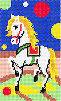 Цирковой пони Набор для вышивания с пряжей Bambini X-2330