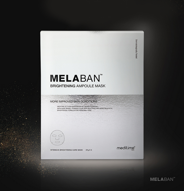 Meditime Melaban Brightening Ampoule Mask просвітлювальна, зволожувальна та відновлювальна тканинна маска