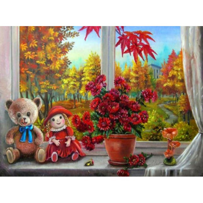 Картина за номерами 40х50 см DIY (без коробки) Осінній пейзаж (RA3197_O), фото 1