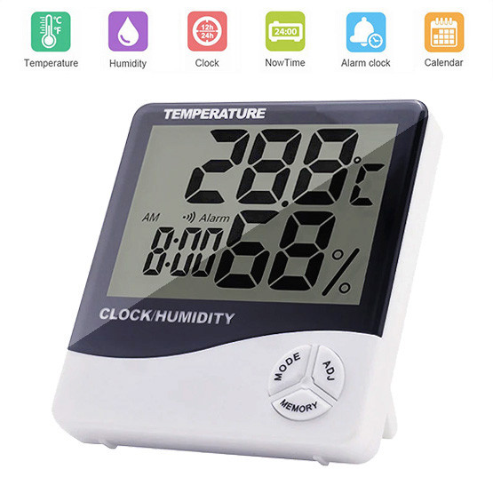 Термометр електронний HTC-1 (-10°C/+70°C всередині, -50°C/+50°C зовні)