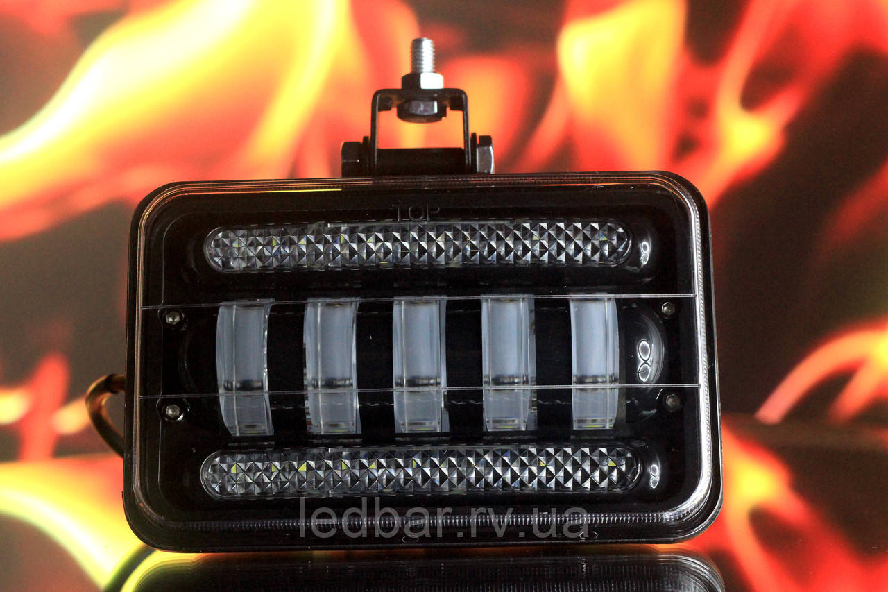 Додаткова світлодіодна фара ближнього світла 50 Вт + DRL, фото 1