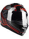 Мотошолом LAZER RAFALE Darkside black/red, фото 4
