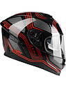 Мотошолом LAZER RAFALE Darkside black/red, фото 3