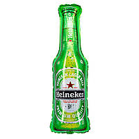 Фольгована кулька фігура "Пляшка пива Heineken" зелена 35х91 см. в уп. (1шт.)