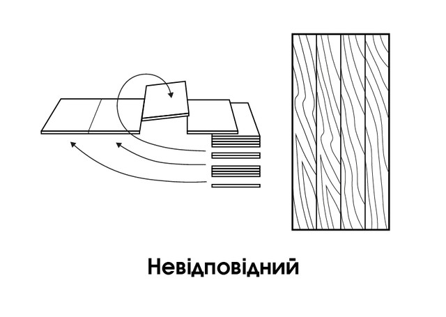 Набір рубашок зі шпону Анегрі Невідповідний