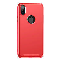 Чехол Baseus для iPhone X/Xs Soft Case Red (WIAPIPHX-SJ09)