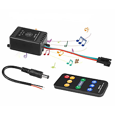 Контролер LT SP106E RGB SPI smart music RF з пультом (9 кнопок) 5-12V для Smart стрічки 73004