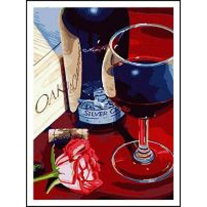 Картина за номерами 40х50 см DIY (без коробки) Келих вина (RA5197_O), фото 1