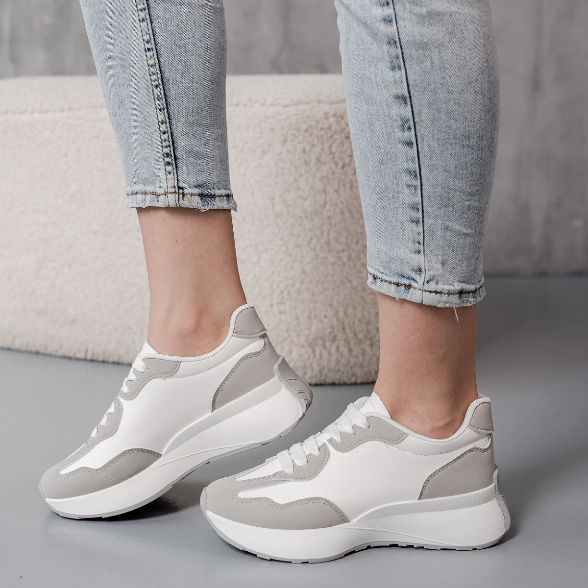 Кросівки жіночі Fashion Tina 3938 38 розмір 24,5 см Білий код ID 4548327