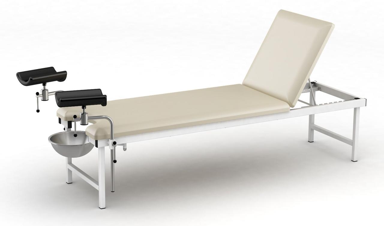 Кушетка медична КМ1.200 з регульованим підголівником оглядова процедурна, фото 1