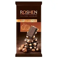 Шоколад экстра черный Roshen Whole Hazelnuts 90г