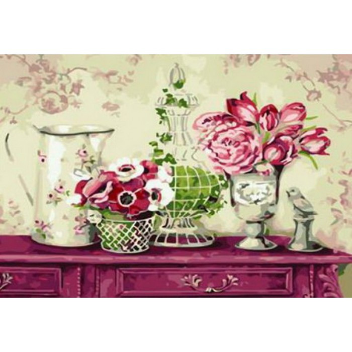 Картина за номерами 40х50 см DIY (без коробки) Квіти (RA5273_O), фото 1