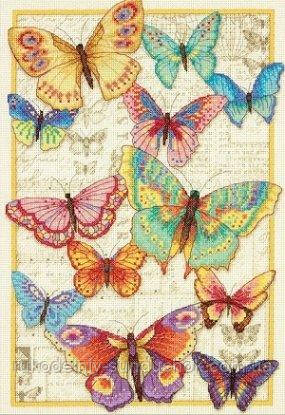 Набір для вишивання Dimensions 70-35338 Краса метеликів Butterfly Beauty