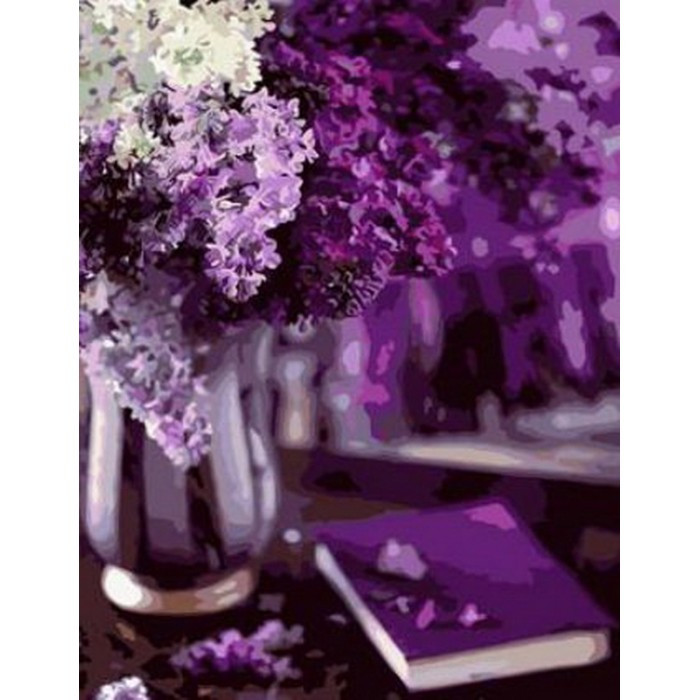 Картина за номерами 40х50 см DIY (без коробки) Бузок (RA5509_O), фото 1