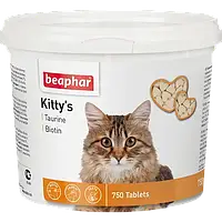 Кормовая добавка для кошек с биотином и таурином Beaphar Kitty's + Taurine-Biotine 750 табл.