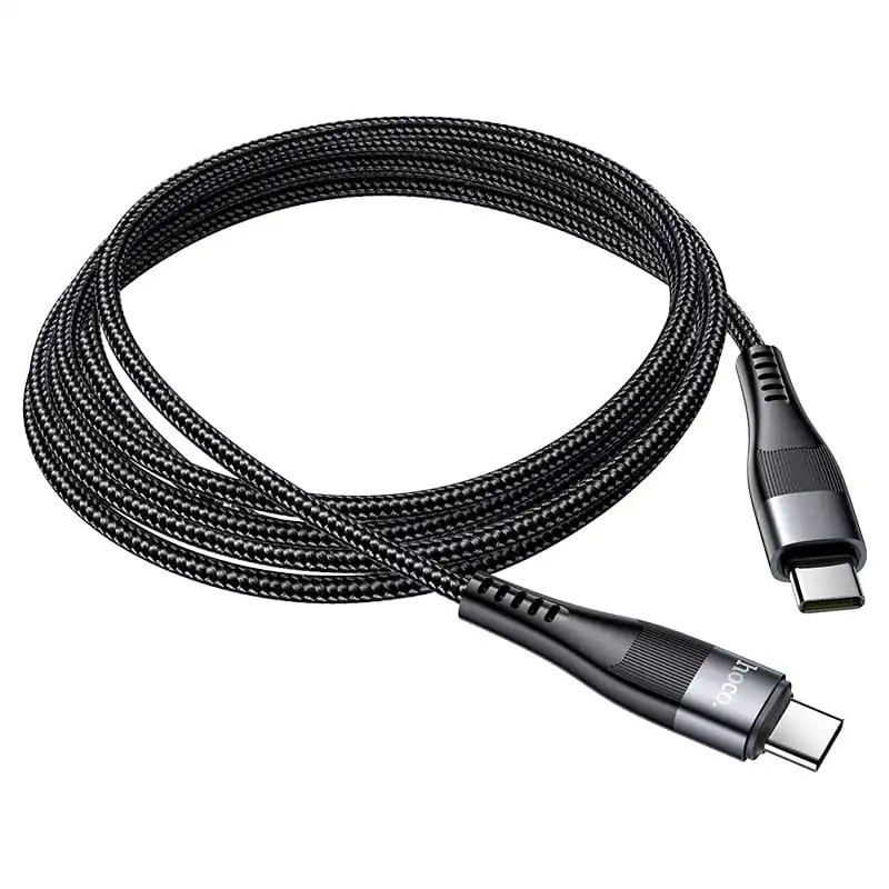 USB Кабель HOCO U99 Магнітний Type-C - Type-C 100W/2М 22pc Чорний