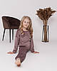 Піжама дитяча домашня велюрова кофта зі штанами Мокко, фото 6