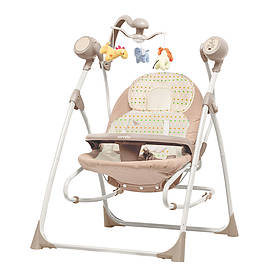 Коліска-гойдалка CARRELLO Nanny 3в1 CRL-0005, Beige Dot