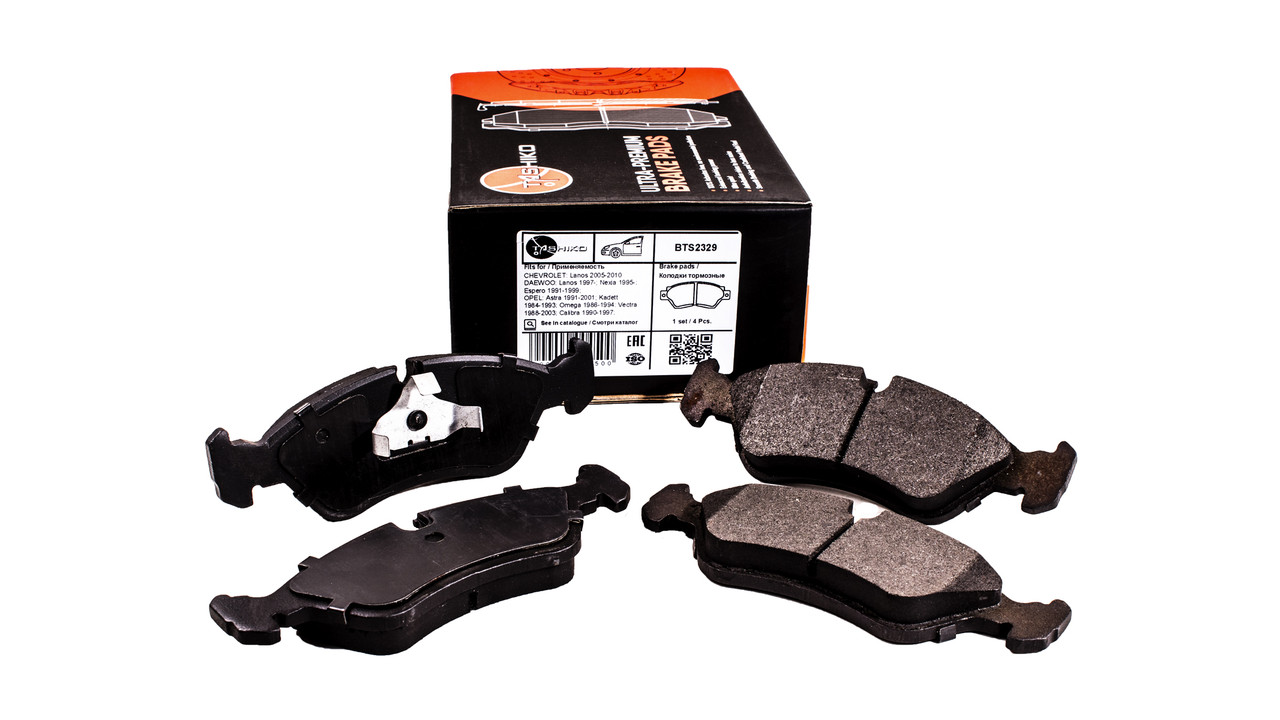 Колодки гальмівні TASHIKO передні BTS2329 FDB584 Opel Vectra, Astra, Omega; DAEWOO Lanos, Nexia