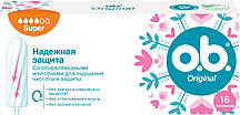 Тампони O. B. Original, 4 краплі (16шт.)