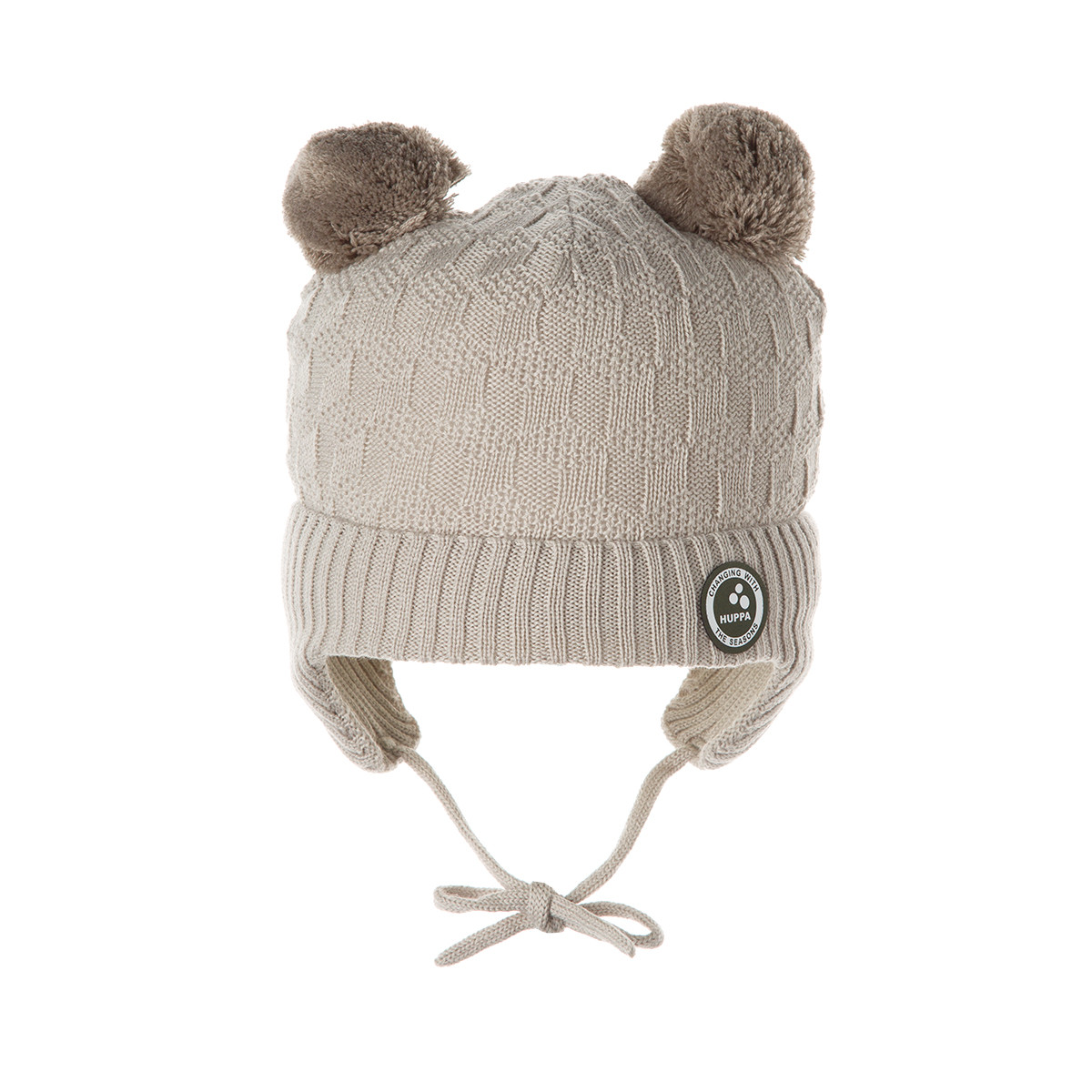 Шапка зимова в`язана для дівчаток Huppa Remy бежевий, р.XS (94370008-00031-0XS)