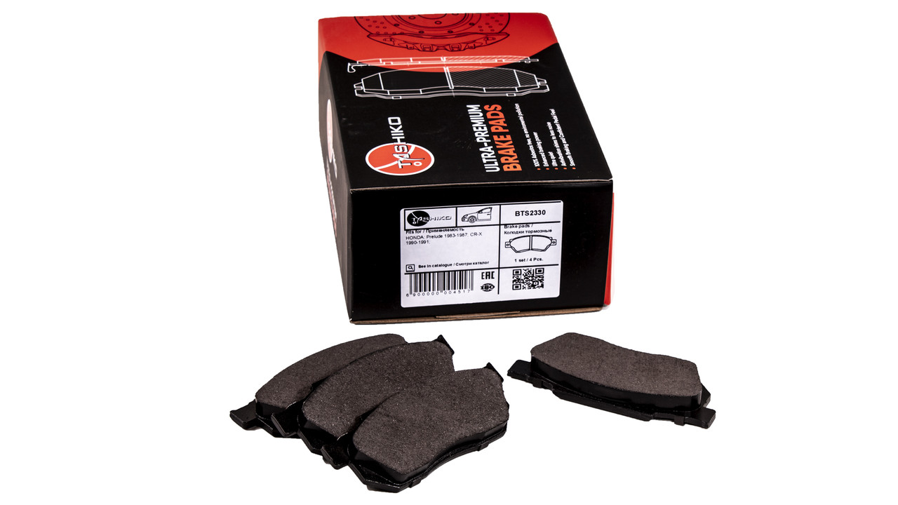 Колодки гальмівні TASHIKO передні BTS2330 FDB585 Honda Prelude II 83-87