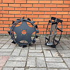 Колеса з ґрунтозачепами 450/150 (10*10) СТАНДАРТ (3мм) м'який хід