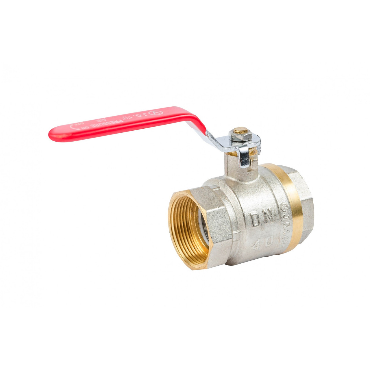 1 1/2" (DN40) Кран Шаровой Гайка - Гайка Красная Ручка Valve JG ...