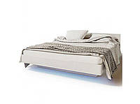 Кровать двуспальная Бьянко без матраса и каркаса ДСП Белый МДФ Белый глянец 1600х2000 мм (Світ Меблів TM)