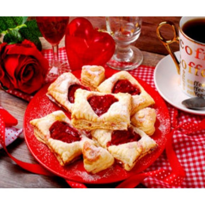 Картина за номерами 40х50 см DIY Чай з печивом (RSB8166), фото 1