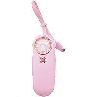 Детский power bank 5000mAh повербанк Котик (Pink) | Компактное портативное зарядное устройство