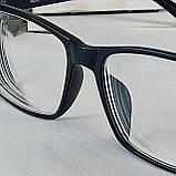 -1.0 Готові мінусові чоловічі окуляри для зору в пластиковій оправі, фото 4