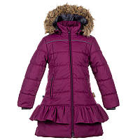 Пальто зимнее для девочек Huppa Whitney бордовый 12460030-80034