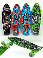 💚Пенні борд Penny Board Скейт трюковий з підсвічуванням колес, до 80 кг скейтборд для підлітка