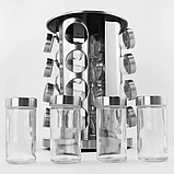 Карусель для спецій набір баночок 12 штук Spice Carousel, фото 6