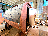 Мобільна баня бочка з бруса під ключ 5,0х2, 15 м Fassauna-5,0 від виробника Thermowood Production, фото 8