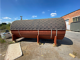 Мобільна баня бочка з бруса під ключ 6,5х2, 15 м Fassauna-6,5 від виробника Thermowood Production, фото 3