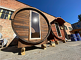 Мобільна баня бочка з бруса під ключ 6,5х2, 15 м Fassauna-6,5 від виробника Thermowood Production, фото 9