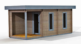 Лазня з профільованого бруса 2х6.5 м