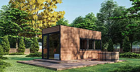 Мобільна сауна 6х3м Gartensauna-5 під ключ від виробника