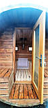 Двері дерев'яні із загартованим склом для бані бочки 1900x700, фото 3