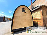 Мобільна банька в стилі Іглу 2.2х3.5м Outdoor POD Sauna Igloo, фото 8