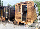 Будівництво лазні Cube Quadro Old Wood 2x2m Thermowood Production, фото 5