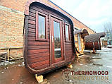 Мобільна квадро-баня бочка 2.4x3.0 м під ключ від Thermowood Production, фото 5