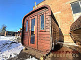 Мобільна квадро-баня бочка 2.4x3.0 м під ключ від Thermowood Production, фото 7