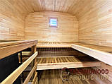 Мобільна квадро-баня бочка 2.4x4.5м під ключ від Thermowood Production, фото 7